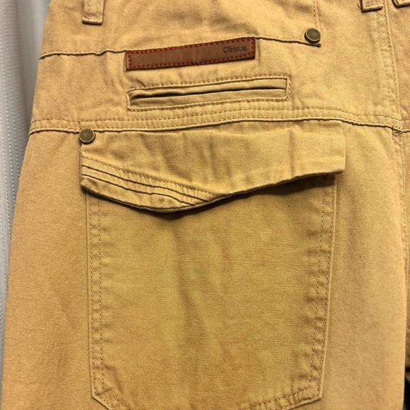 50%off w♥️ 
Orisue Men’s 34x29 tailored khaki Cotton Button Fly Jeans retro - Picture 3 of 8
